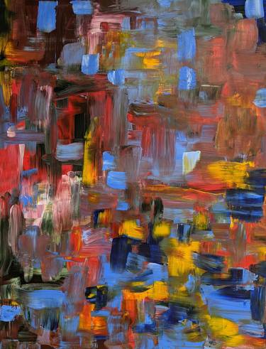 Original Abstract Paintings by Caleb Ozegbe