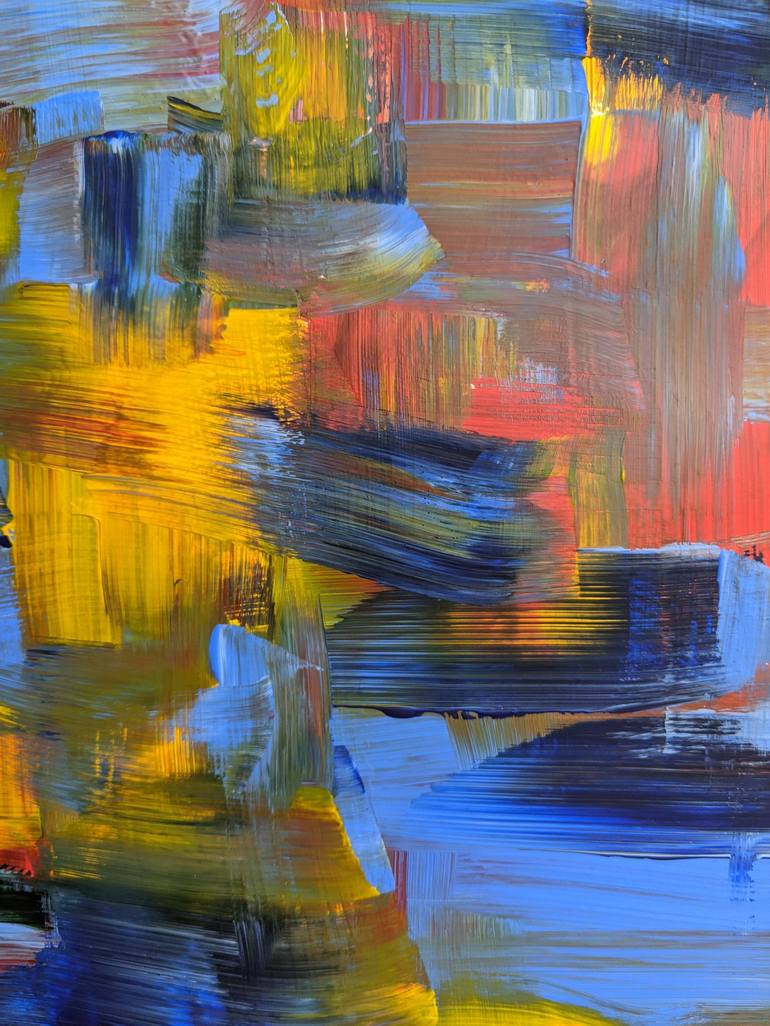 Original Abstract Painting by Caleb Ozegbe