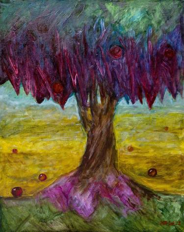 Print of Tree Paintings by Krzysztof Polak