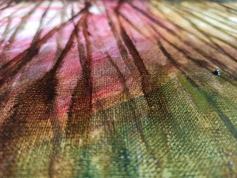 Original Abstract Expressionism Tree Painting by Krzysztof Polak