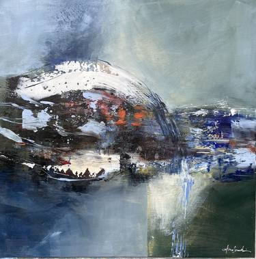 Original Abstract Expressionism Abstract Painting by Allina Somodi