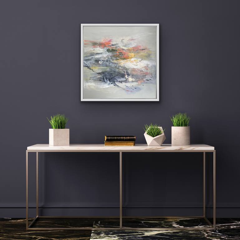 Original Abstract Expressionism Abstract Painting by Allina Somodi