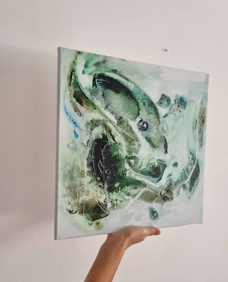 Original Contemporary Abstract Painting by Indira Kakabayeva-Solanik