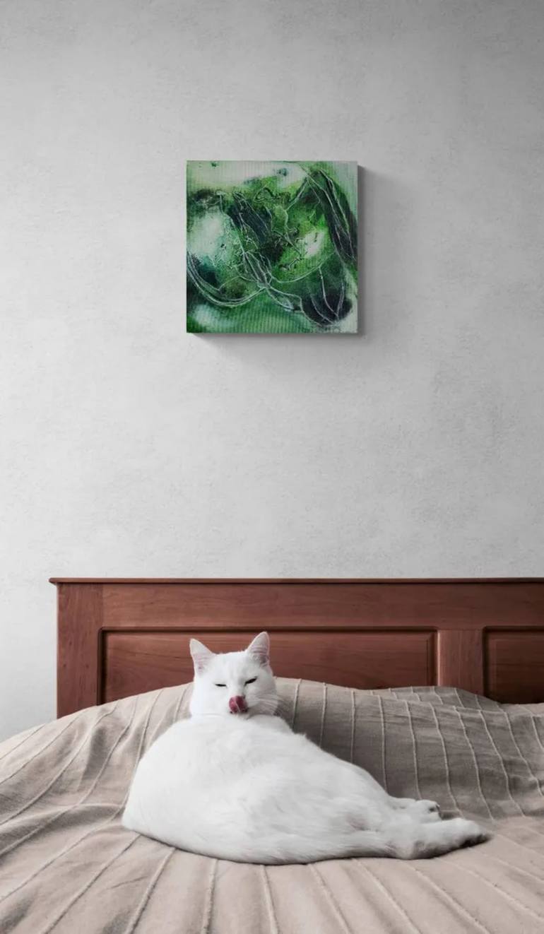 Original Contemporary Abstract Painting by Indira Kakabayeva-Solanik