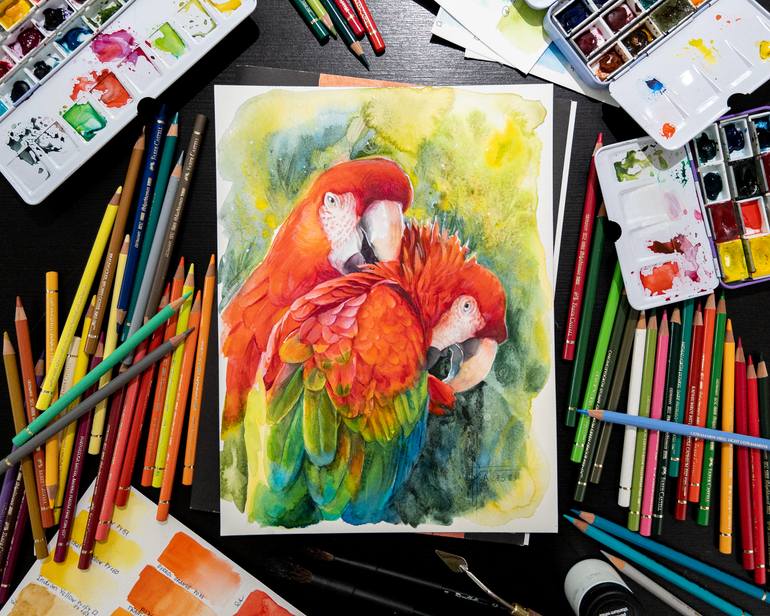 Original Contemporary Animal Painting by Anna Ivanova
