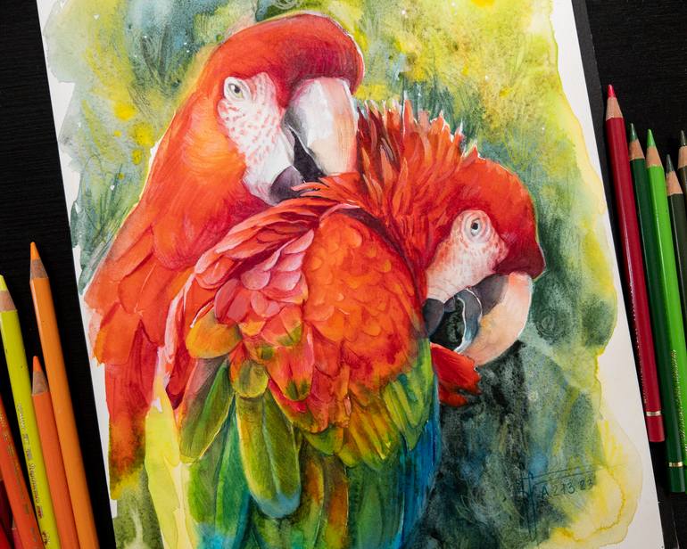 Original Contemporary Animal Painting by Anna Ivanova