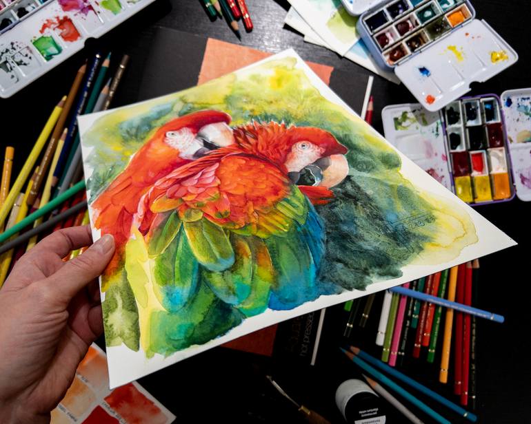 Original Contemporary Animal Painting by Anna Ivanova