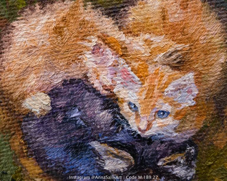 Original Conceptual Cats Painting by Anna Ivanova