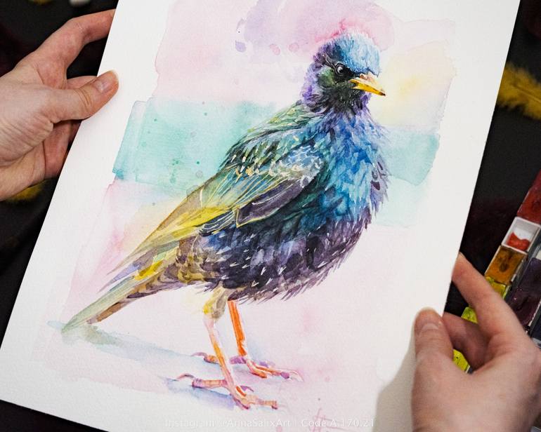 Original Illustration Animal Painting by Anna Ivanova