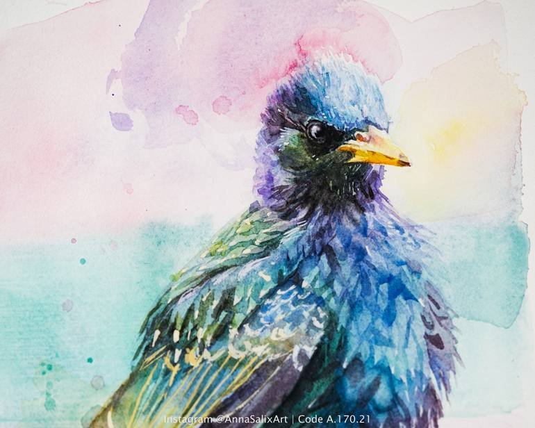 Original Illustration Animal Painting by Anna Ivanova