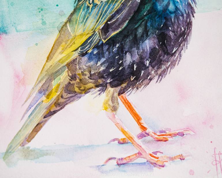 Original Illustration Animal Painting by Anna Ivanova
