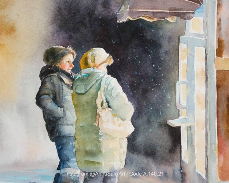 Original Expressionism Women Painting by Anna Ivanova