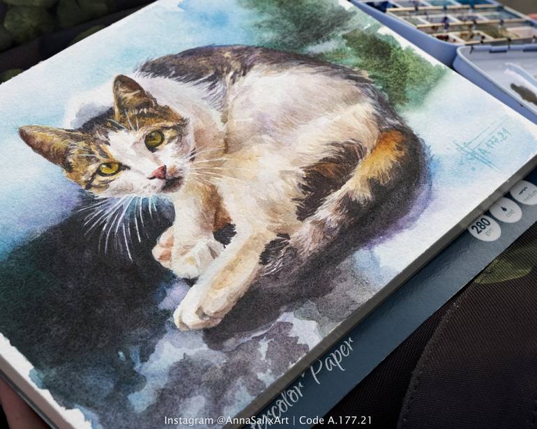 Original Realism Animal Painting by Anna Ivanova