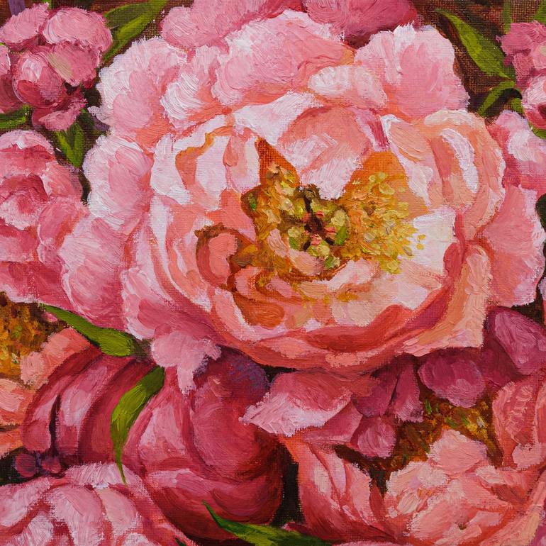 Original Realism Floral Painting by Anna Ivanova