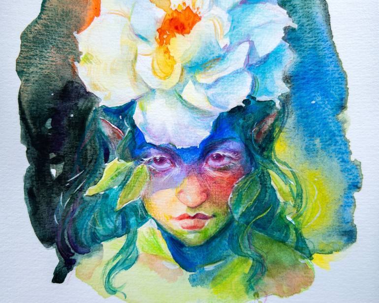 Original Expressionism People Painting by Anna Ivanova