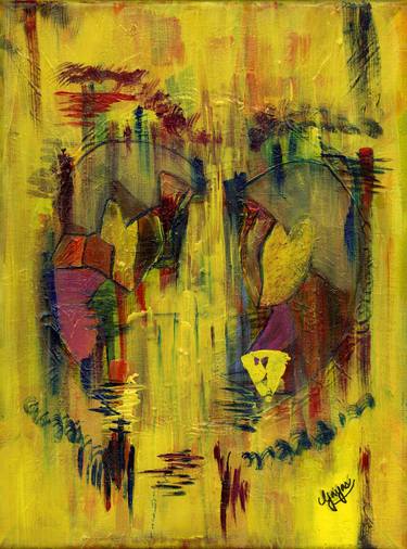 Original Abstract Expressionism Abstract Paintings by Gaya Chandrasekaran