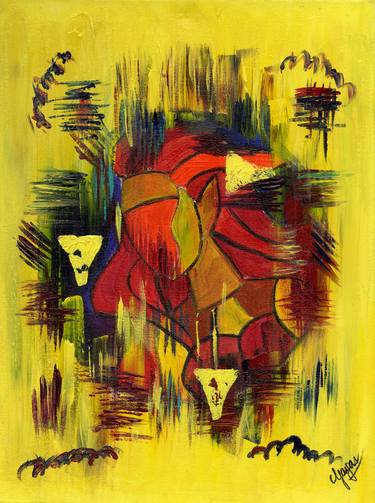 Original Abstract Expressionism Abstract Paintings by Gaya Chandrasekaran