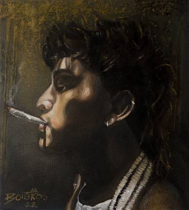 Original Figurative Portrait Painting by Juan Bolaños