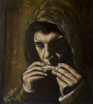 Original Portraiture Portrait Painting by Juan Bolaños