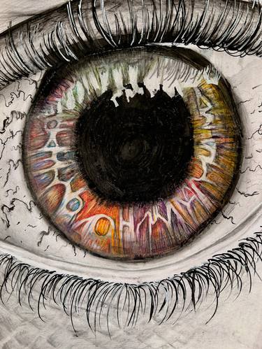 "Galaxy eye" A4 Paper sketch thumb