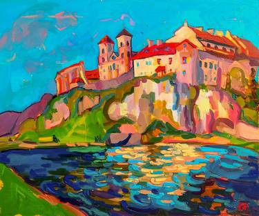 Original Impressionism Architecture Paintings by Anastasiia Kurkova