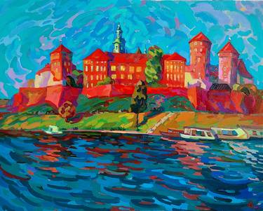 Original Impressionism Architecture Paintings by Anastasiia Kurkova