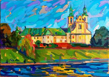 Original Impressionism Architecture Paintings by Anastasiia Kurkova