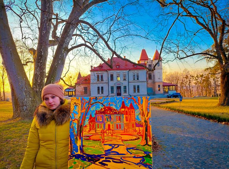 Original Impressionism Landscape Painting by Anastasiia Kurkova