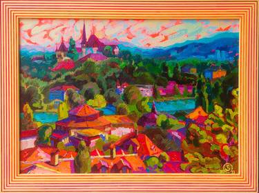 Original Impressionism Landscape Paintings by Anastasiia Kurkova
