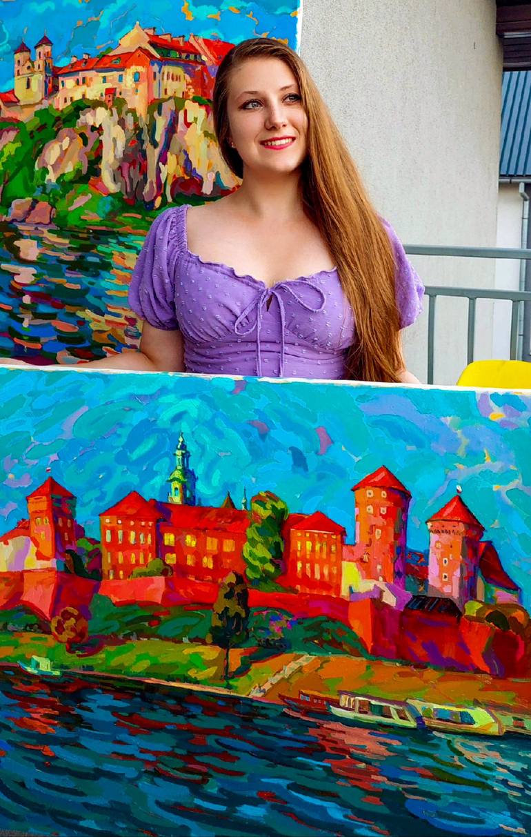 Original Impressionism Landscape Painting by Anastasiia Kurkova