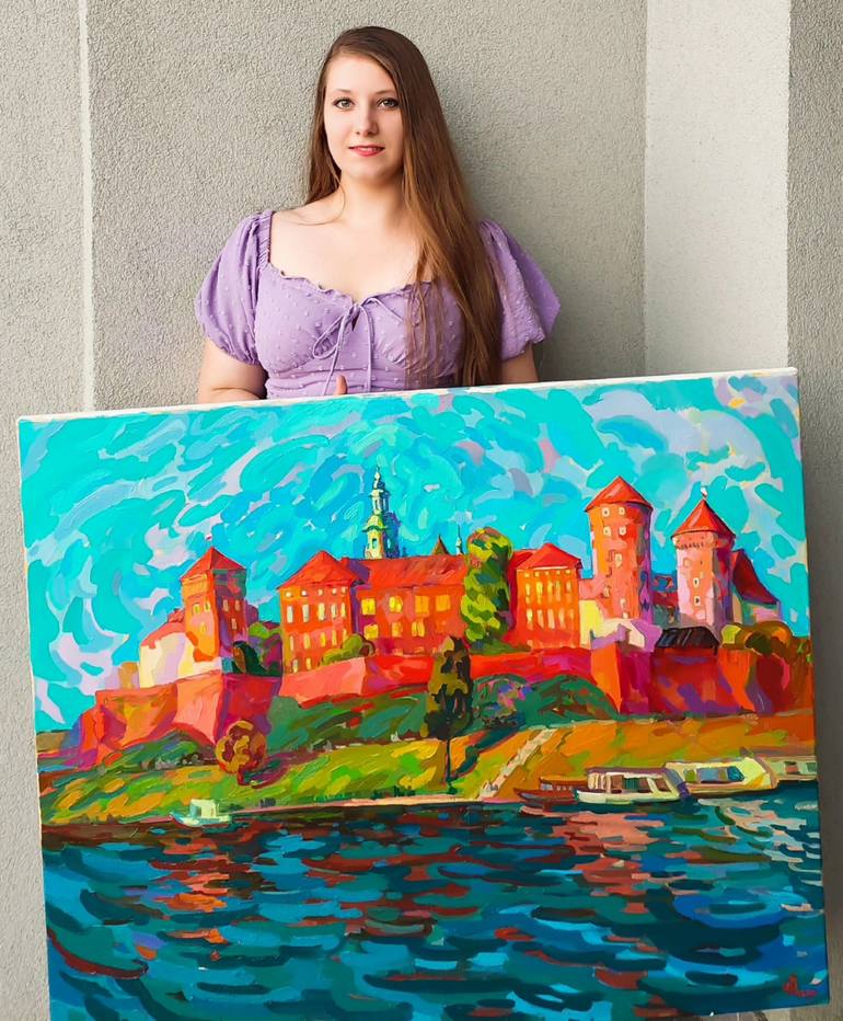 Original Impressionism Landscape Painting by Anastasiia Kurkova