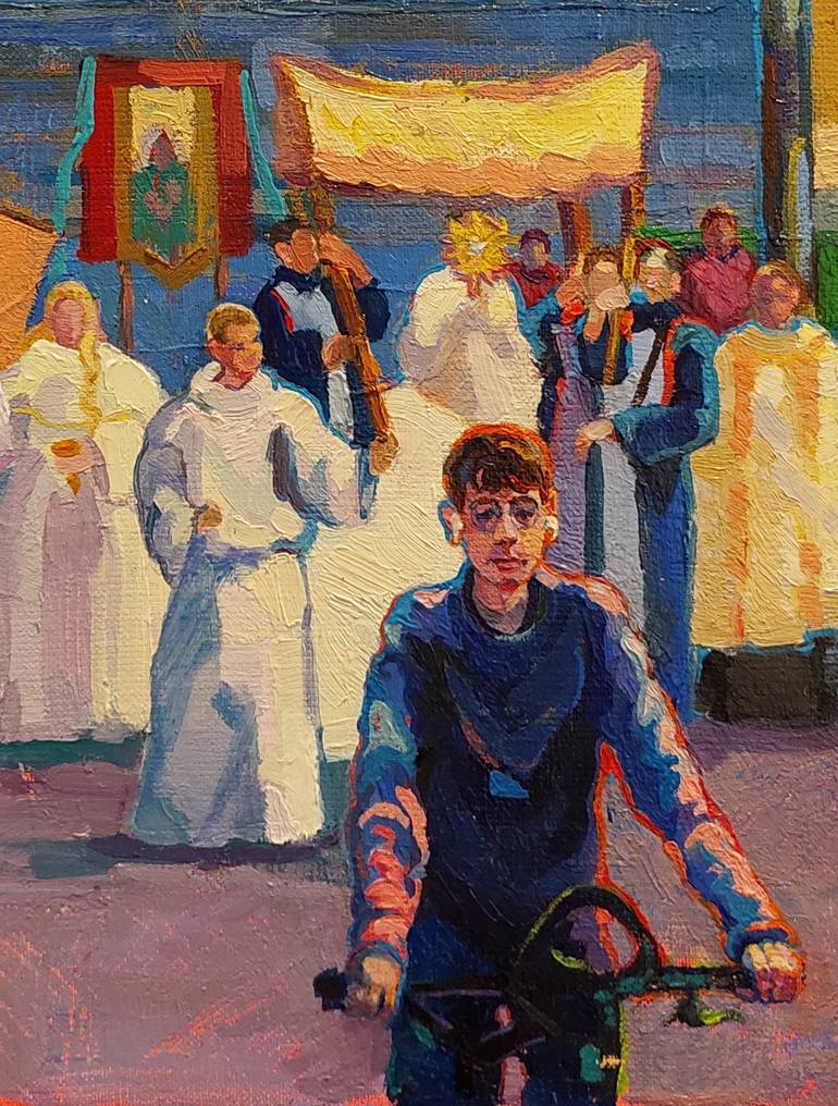 Original Impressionism Architecture Painting by Anastasiia Kurkova
