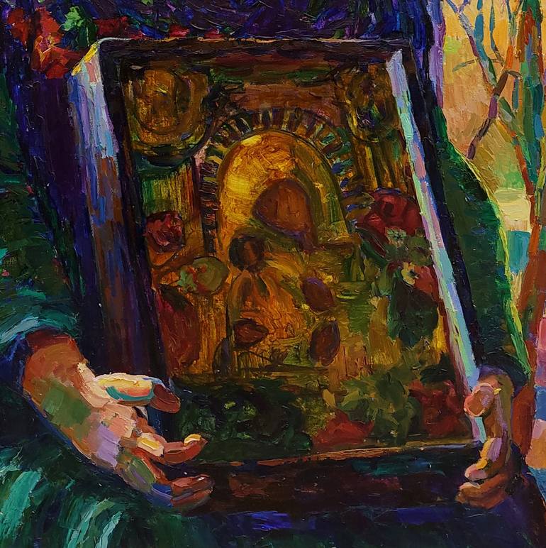 Original Impressionism People Painting by Anastasiia Kurkova