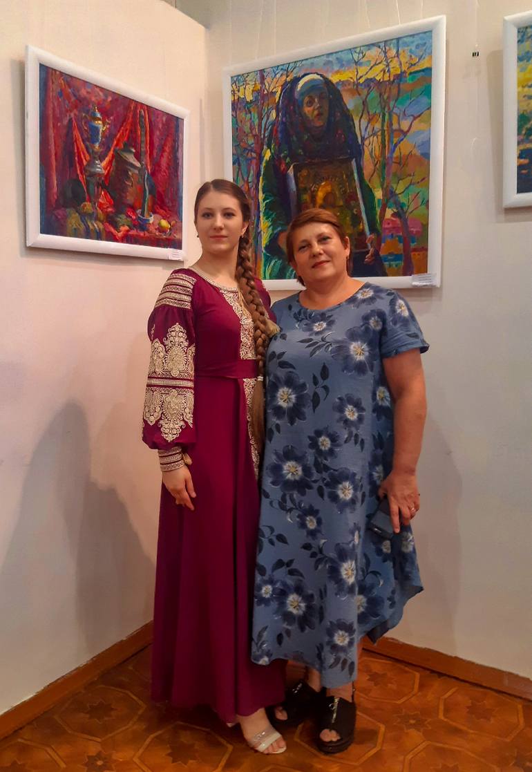 Original Impressionism People Painting by Anastasiia Kurkova