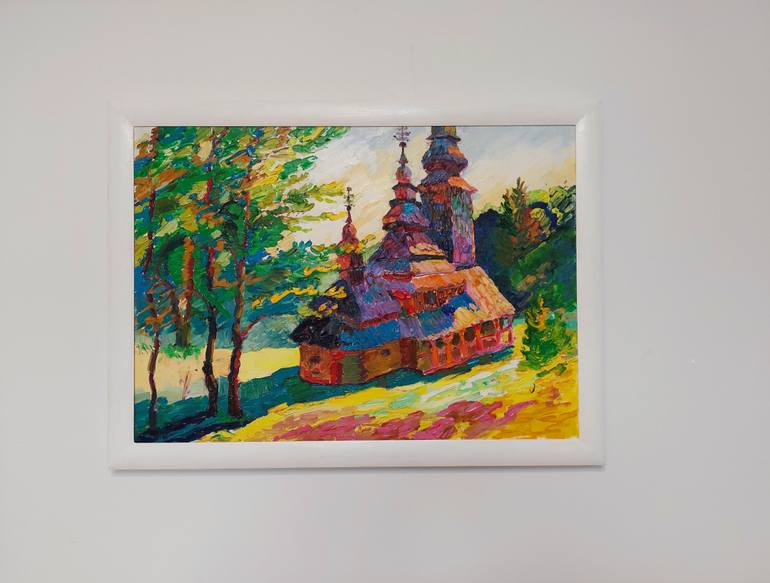 Original Impressionism Architecture Painting by Anastasiia Kurkova