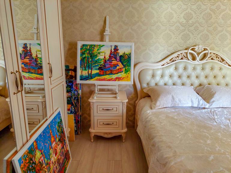 Original Impressionism Architecture Painting by Anastasiia Kurkova