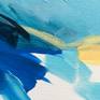 Detail of the painting Blue summer landscape No1
