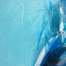 Detail of the painting Blue summer landscape No1