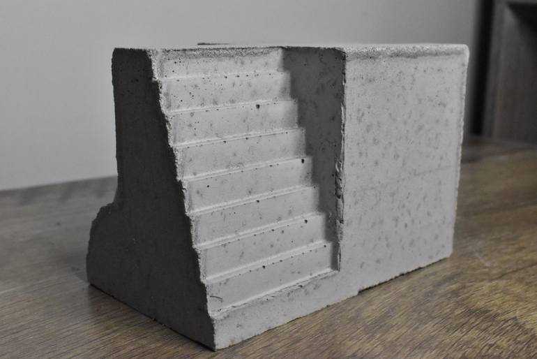 Original Abstract Expressionism Architecture Sculpture by Adrian Dune