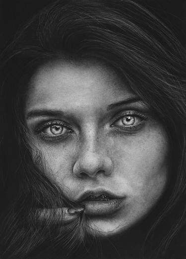 Print of Figurative Portrait Drawings by shima vosoughian