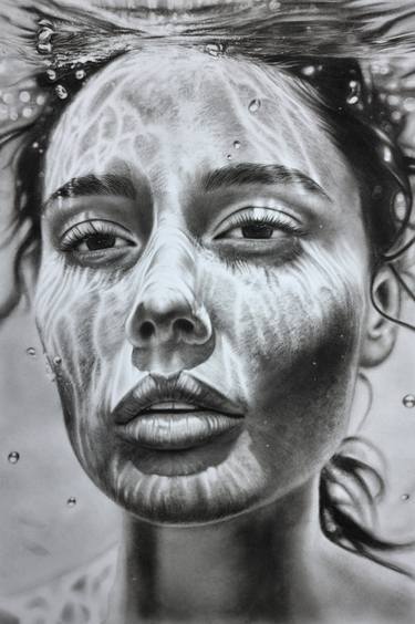 Original Realism Water Drawings by shima vosoughian