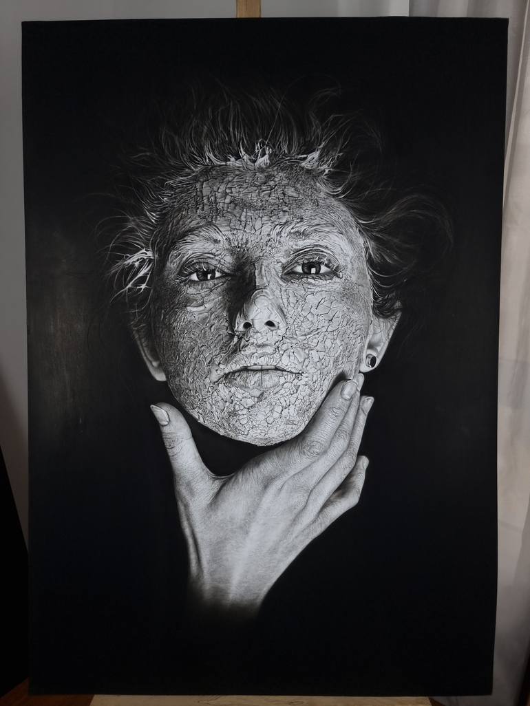 Original Realism Women Drawing by shima vosoughian