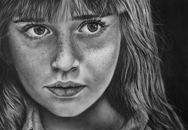 Print of Realism Portrait Drawings by shima vosoughian