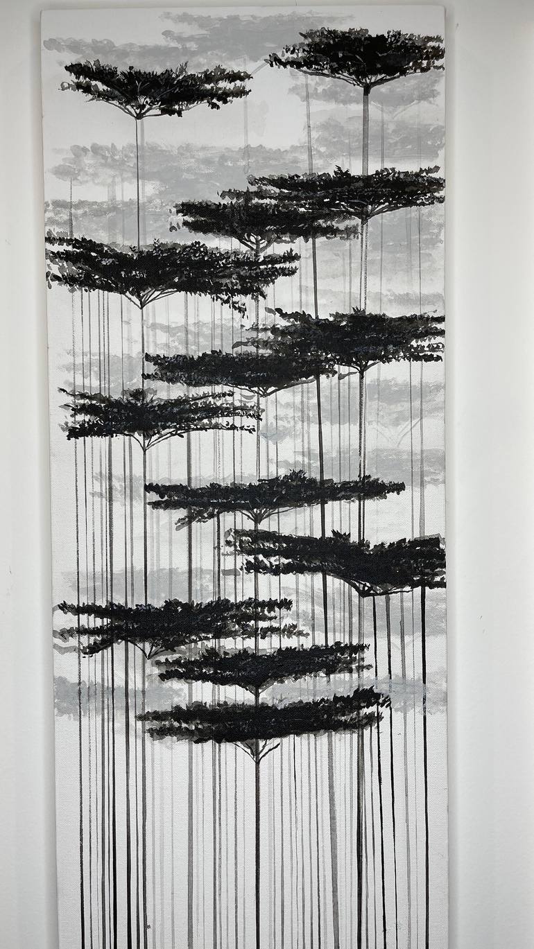 Original Abstract Botanic Painting by Camila Echavarria
