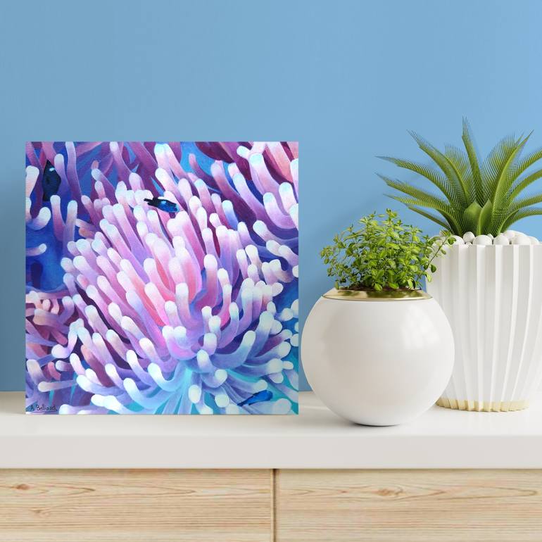 Original Photorealism Seascape Painting by Aline Belliard