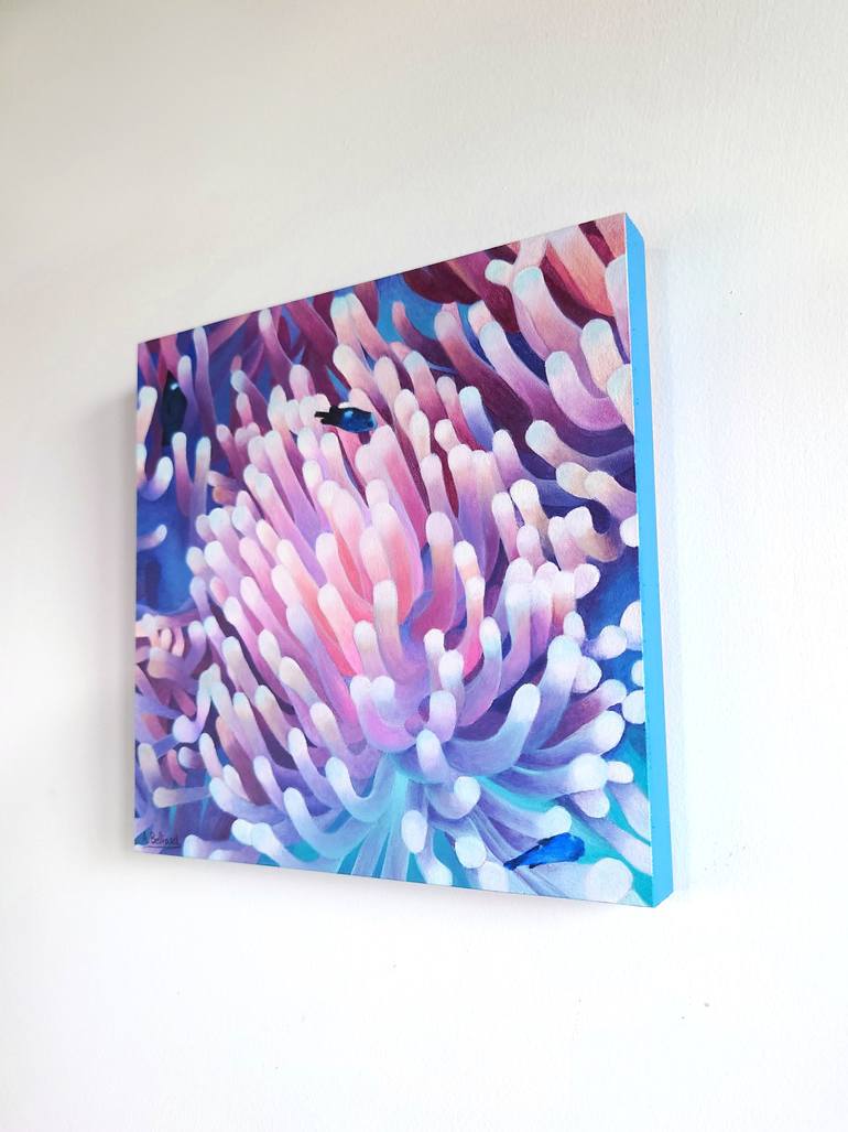 Original Photorealism Seascape Painting by Aline Belliard