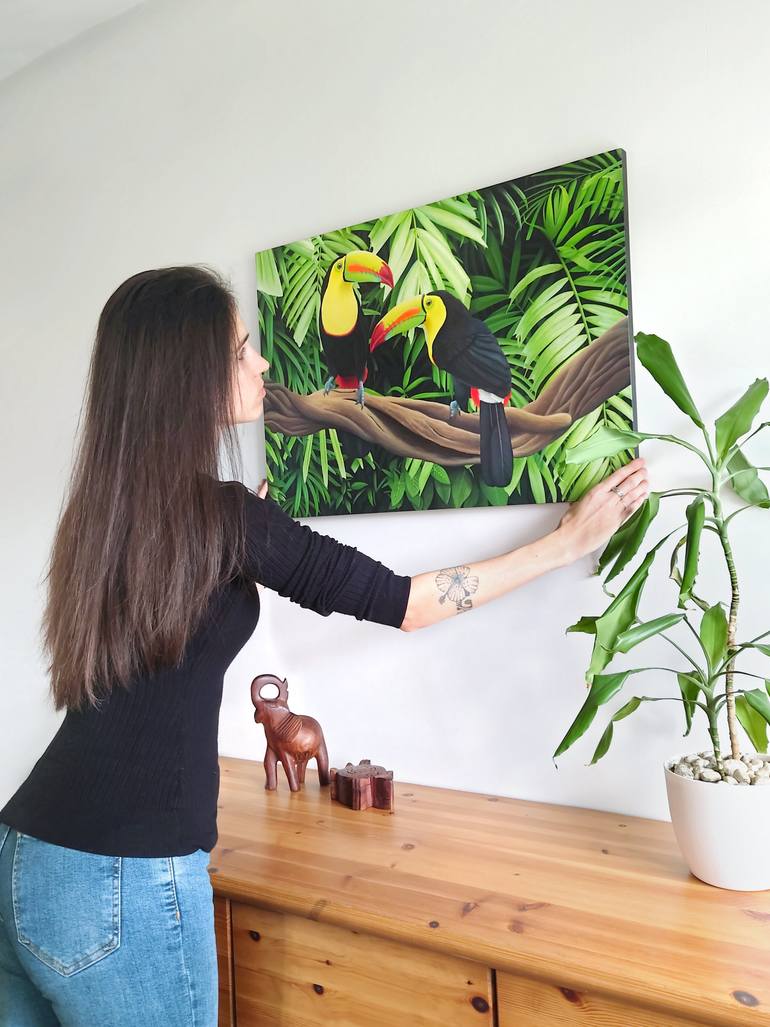 Original Photorealism Animal Painting by Aline Belliard