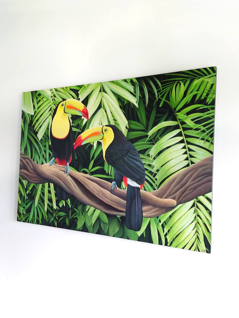Original Photorealism Animal Painting by Aline Belliard