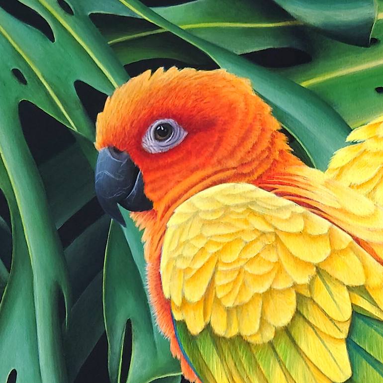 Original Photorealism Animal Painting by Aline Belliard