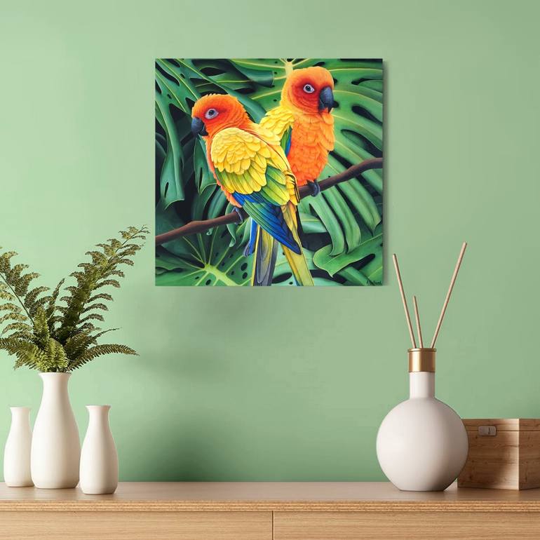 Original Photorealism Animal Painting by Aline Belliard